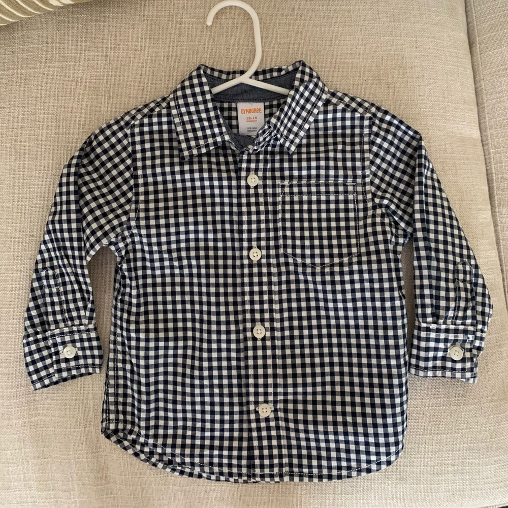 Gymboree button down 12-18m